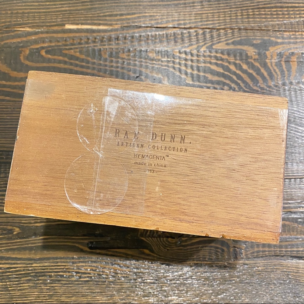 RAE DUNN Wood block perpetual Desktop Calendar - Picture 4 of 5